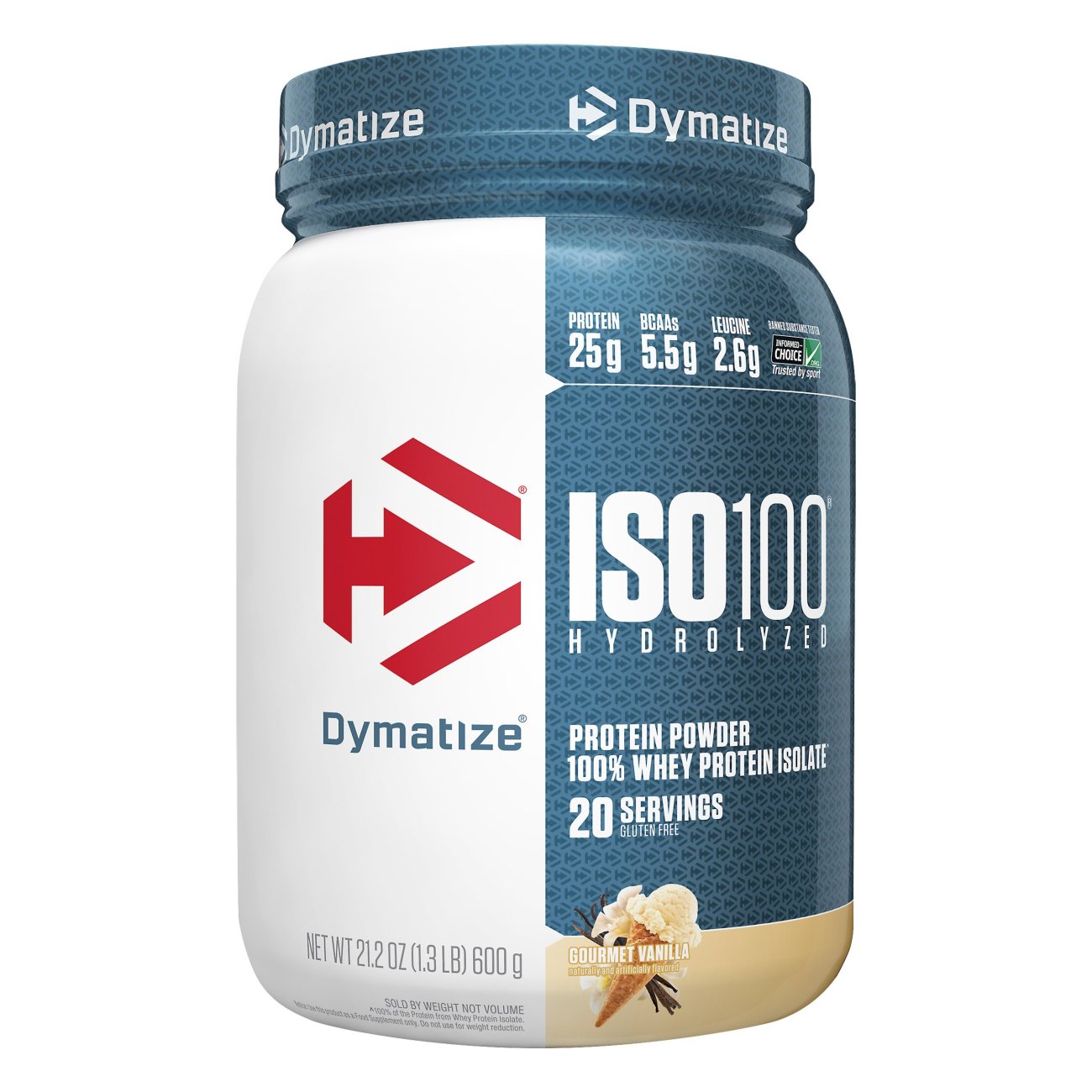Dymatize ISO100 Hydrolyzed Whey 20g Protein Powder - Gourmet Vanilla