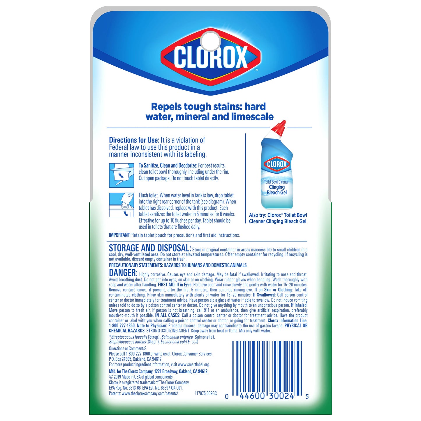 Clorox Ultra Clean Toilet Tablets Bleach