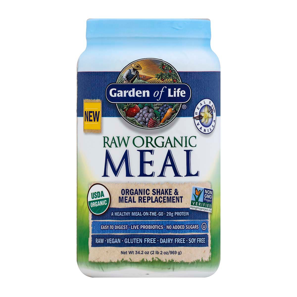 Garden of Life Raw Organic 20g Protein Meal Replacement - Vanilla