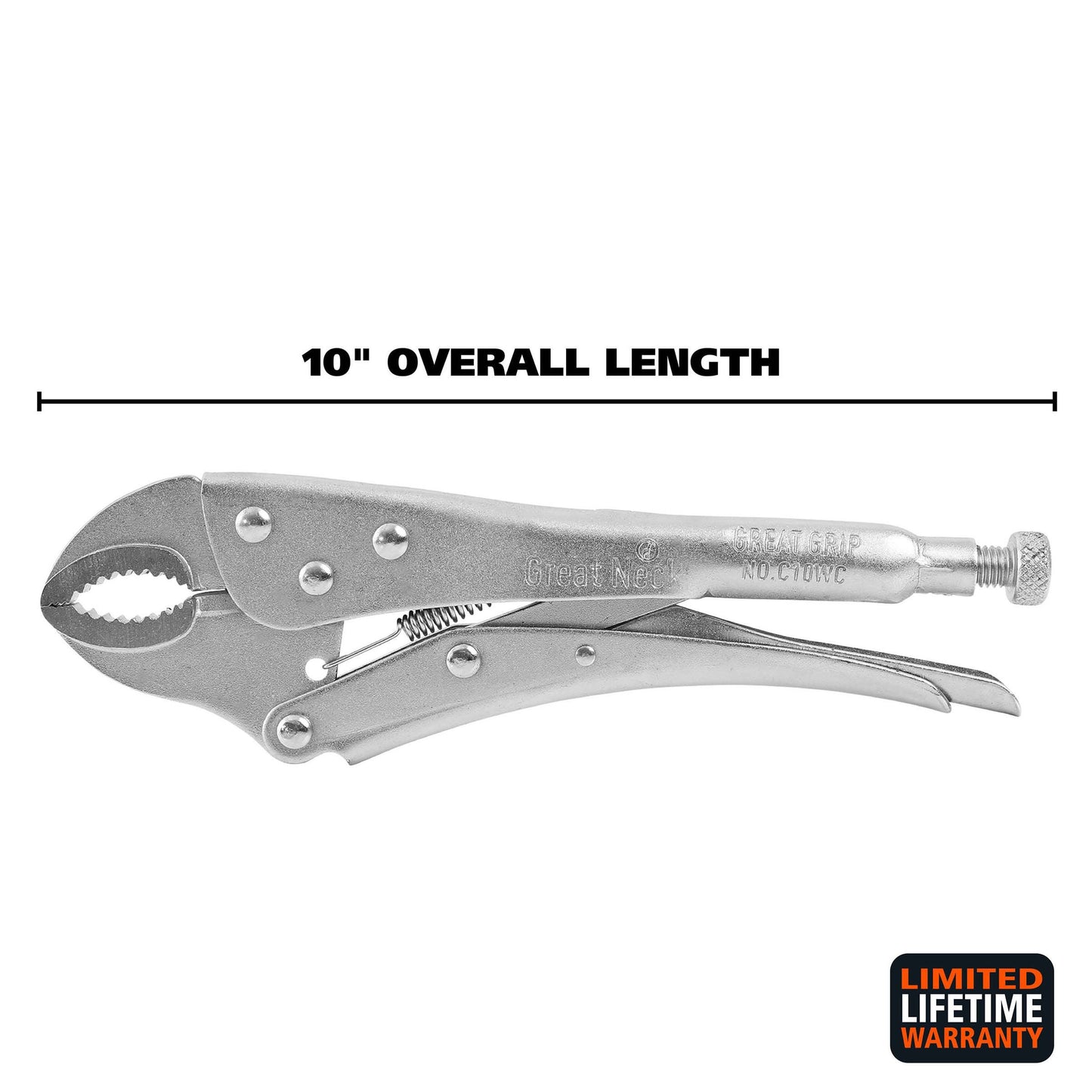 Great Neck Curved Jaw Locking Pliers