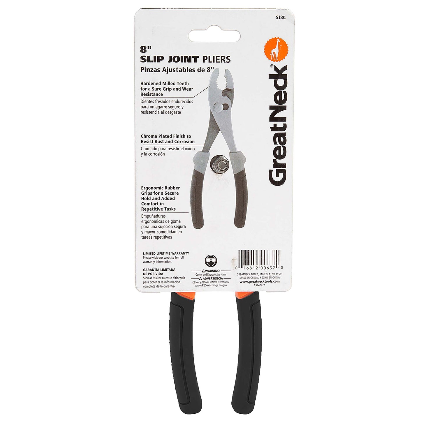 Great Neck Slip Joint Pliers