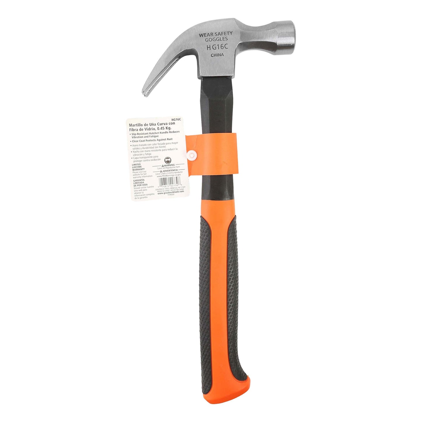 Great Neck Fiberglass Curved Claw Hammer
