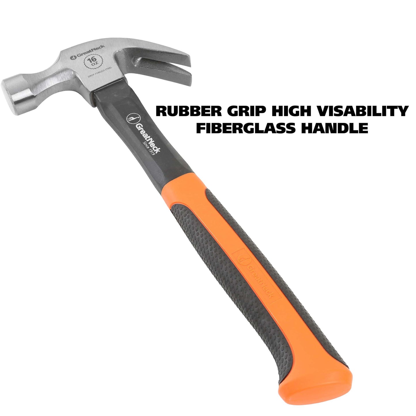 Great Neck Fiberglass Curved Claw Hammer