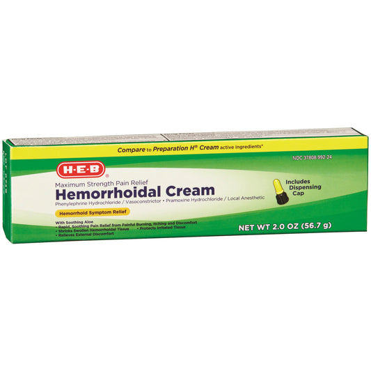 H-E-B Maximum Strength Pain Relief Hemorrhoidal Cream