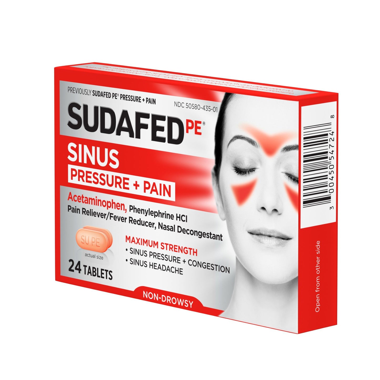 Sudafed PE Sinus Pressure + Pain Tablets