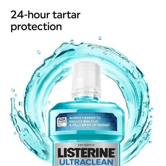 Listerine Ultraclean Antiseptic Mouthwash for Tartar - Mint