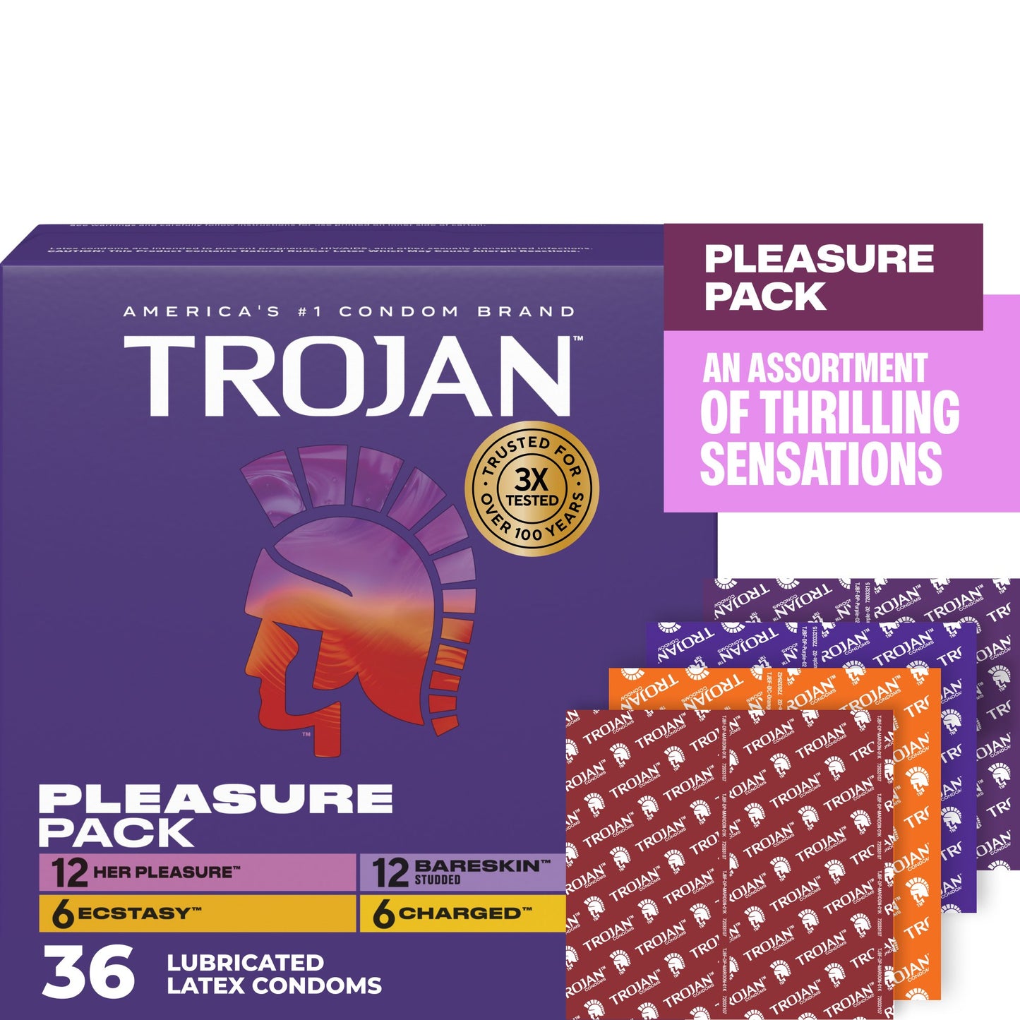 Trojan Trojan Pleasure Pack Condoms