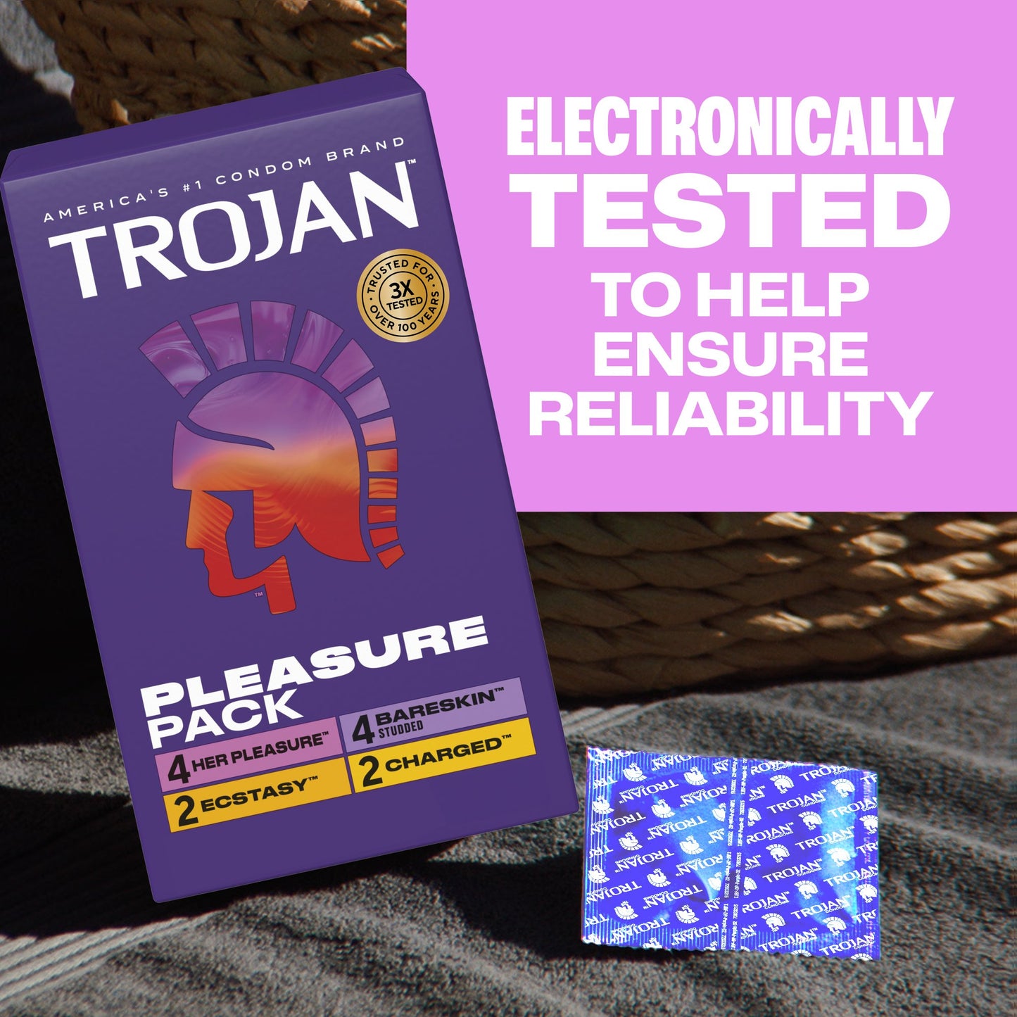 Trojan Trojan Pleasure Pack Condoms