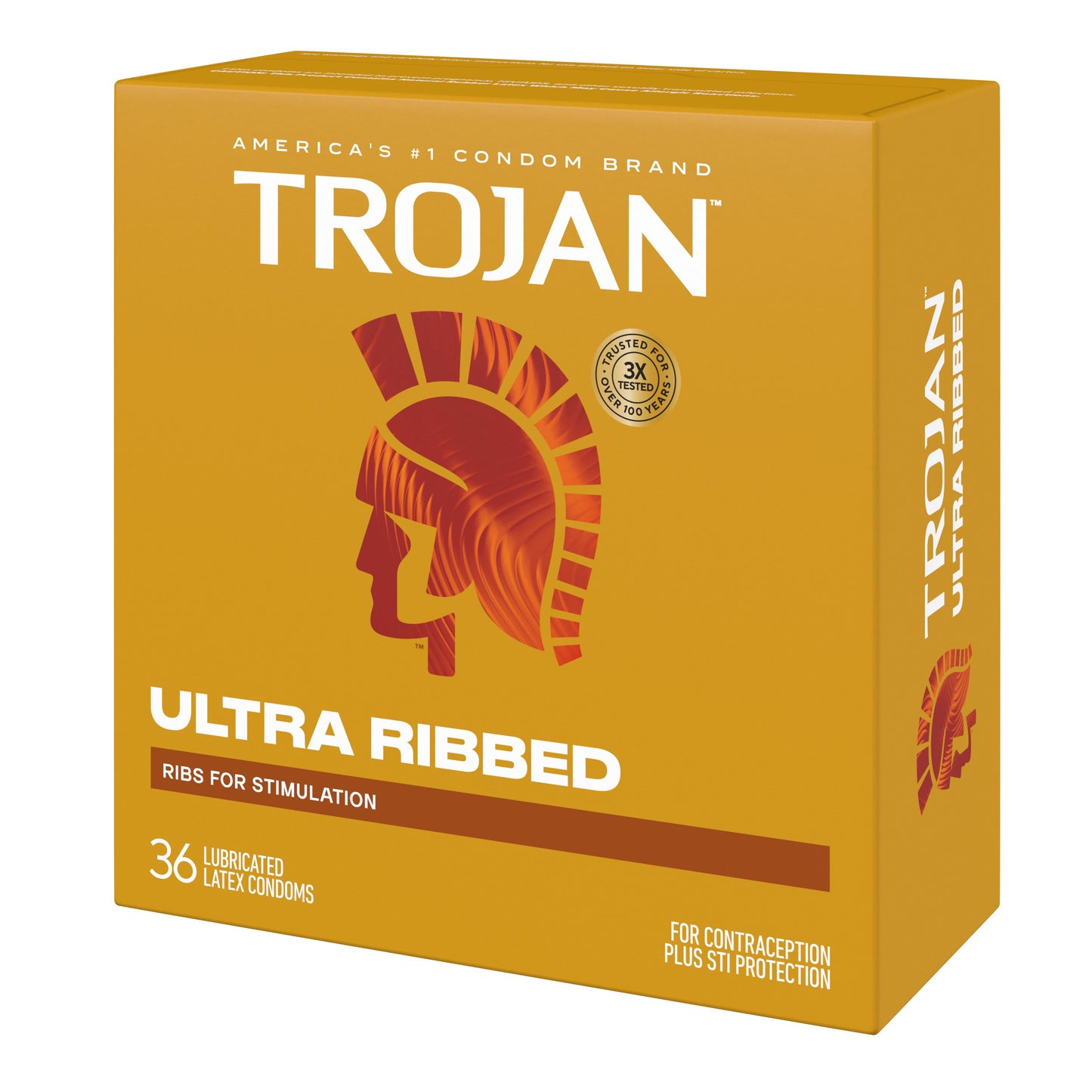 Trojan Ultra Ribbed Lubricated Condoms