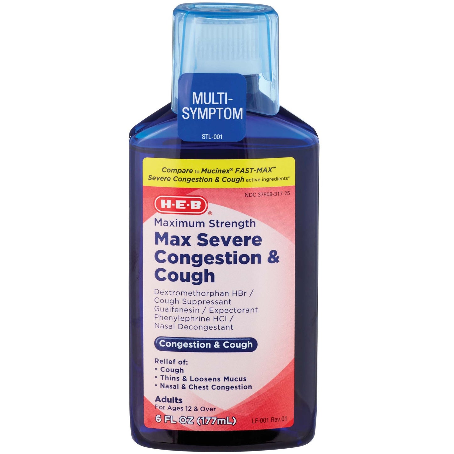H-E-B Maximum Strength Severe Congestion & Cough Liquid