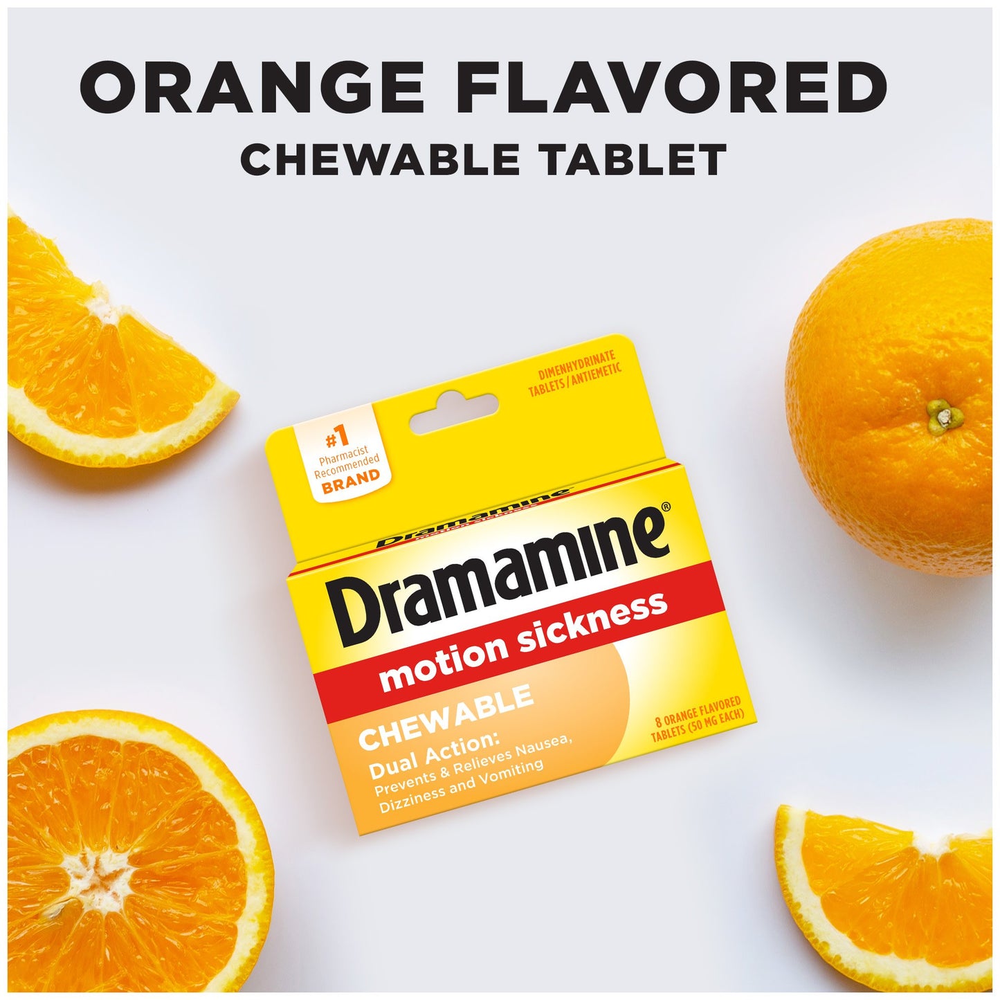 Dramamine Motion Sickness Relief - Chewable Orange