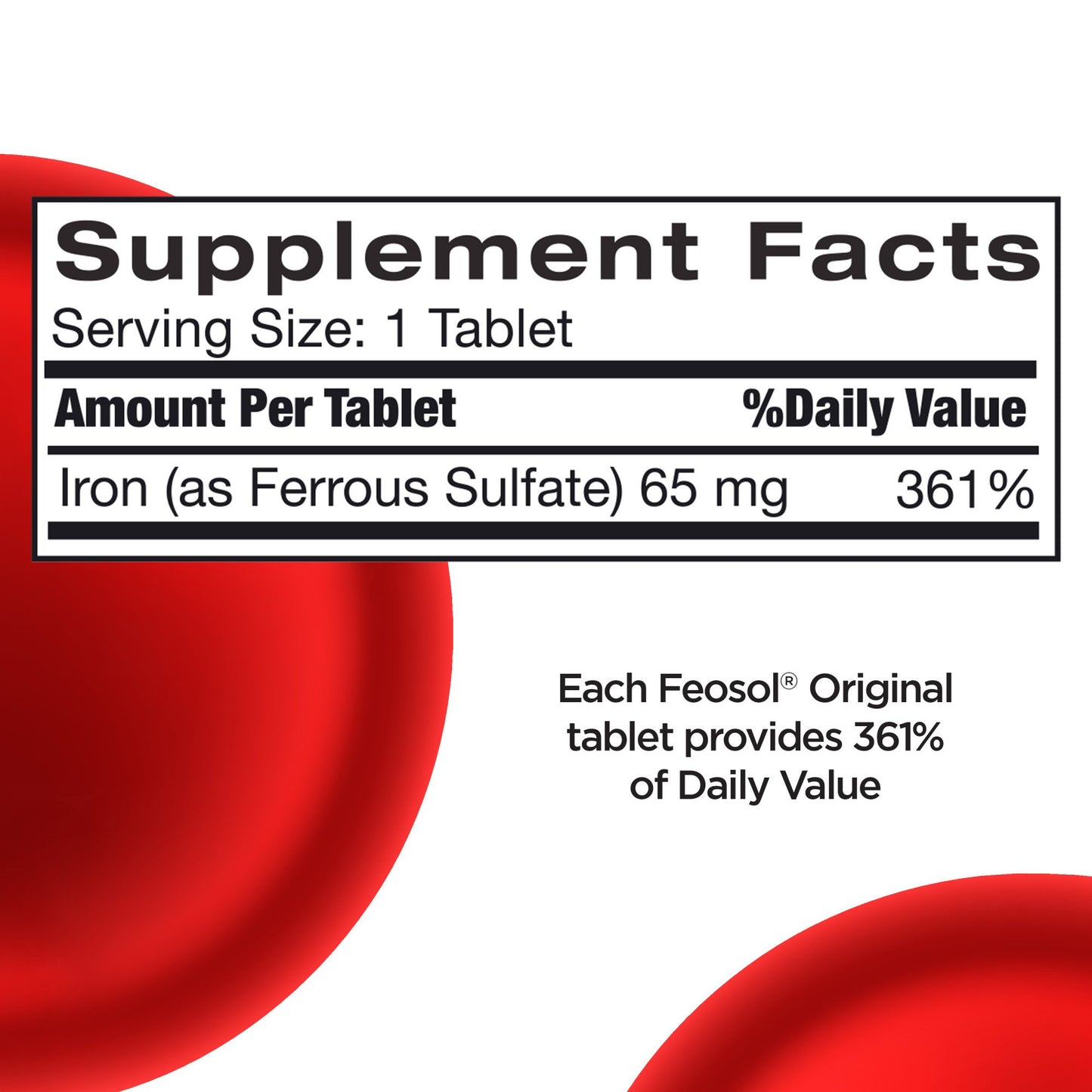Feosol Original Ferrous Sulfate Iron Tablets