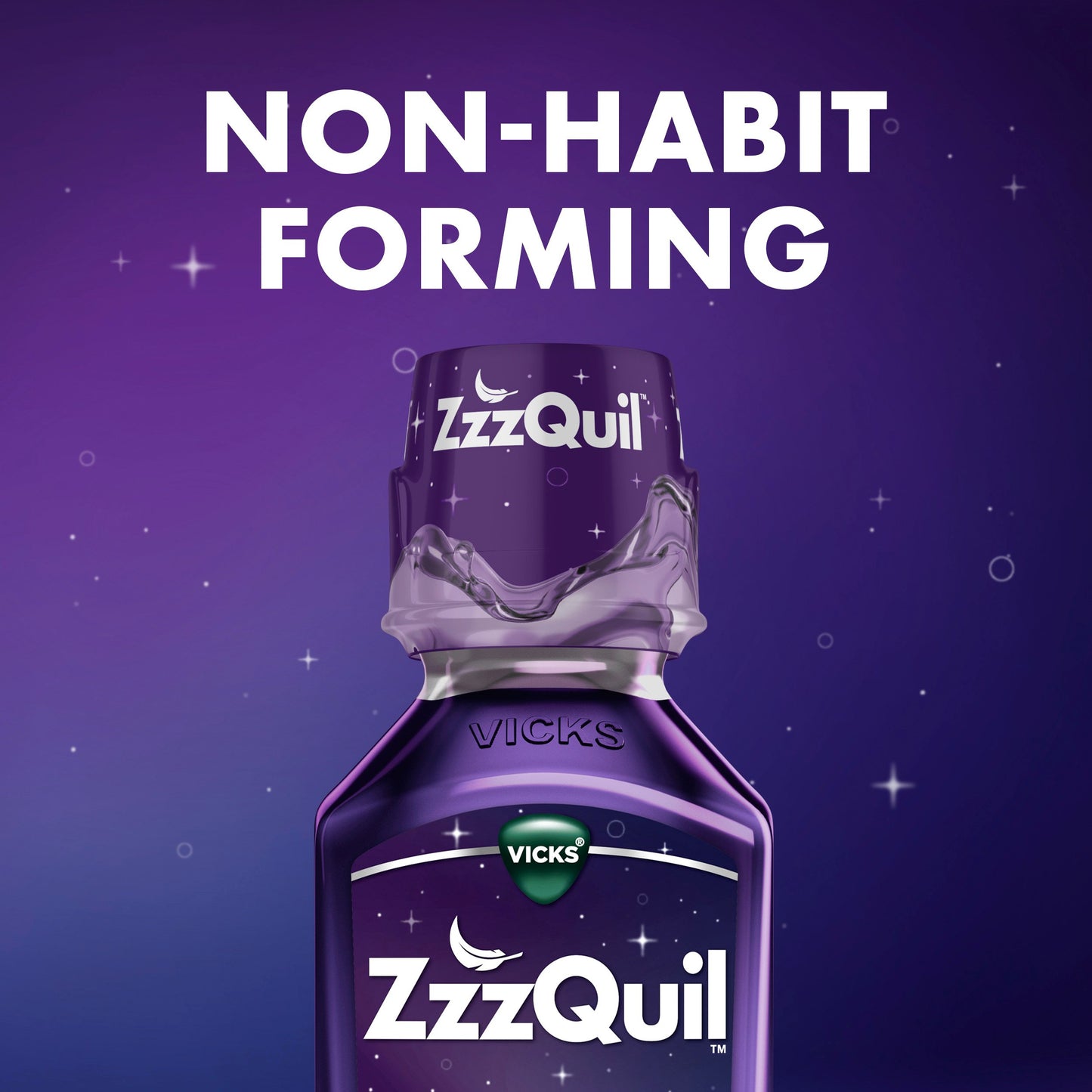 Vicks ZzzQuil Liquid Nighttime Sleep Aid, Warming Berry Flavor