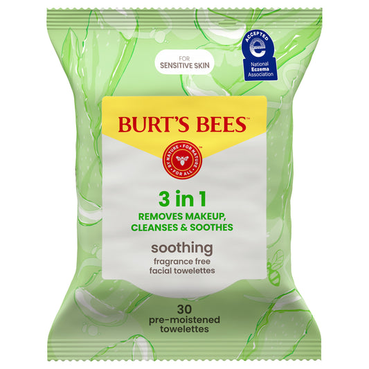 Burt's Bees Soothing Facial Towelettes - Fragrance Free