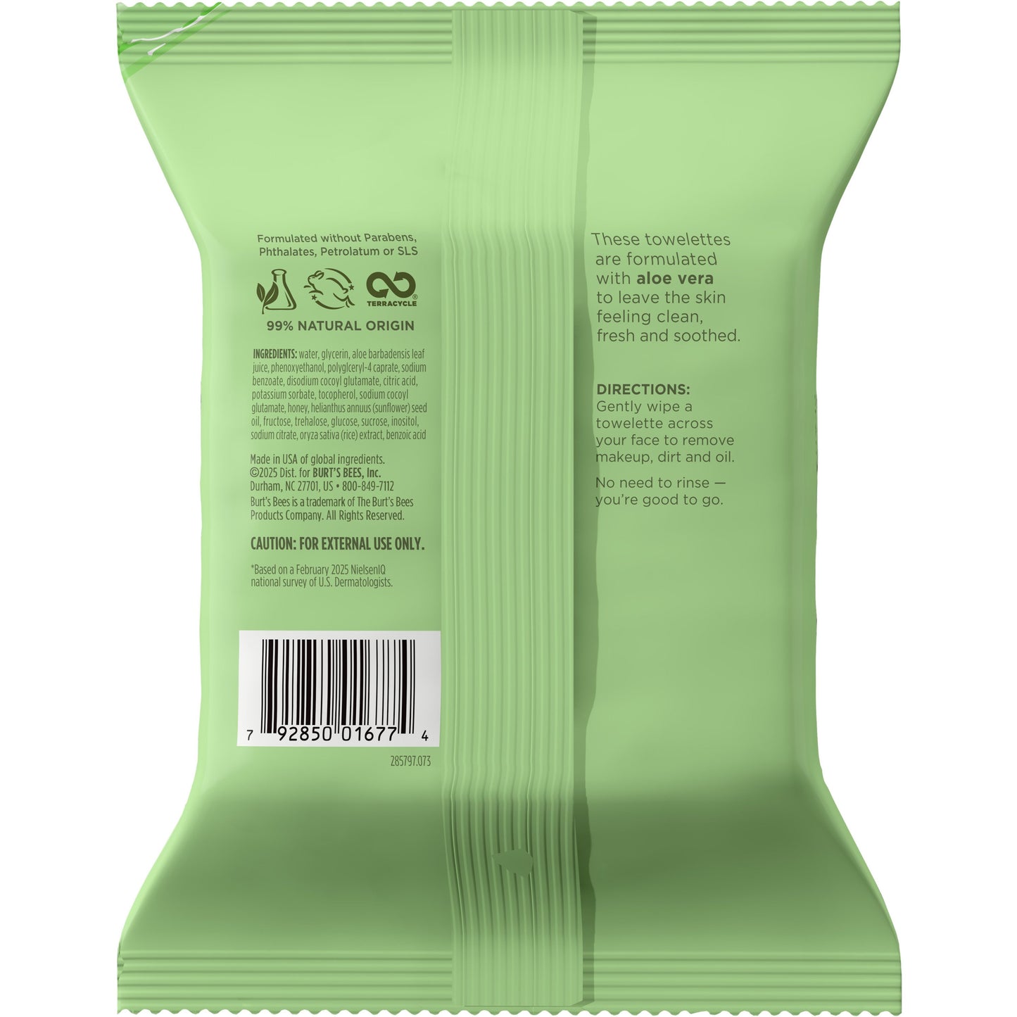 Burt's Bees Soothing Facial Towelettes - Fragrance Free