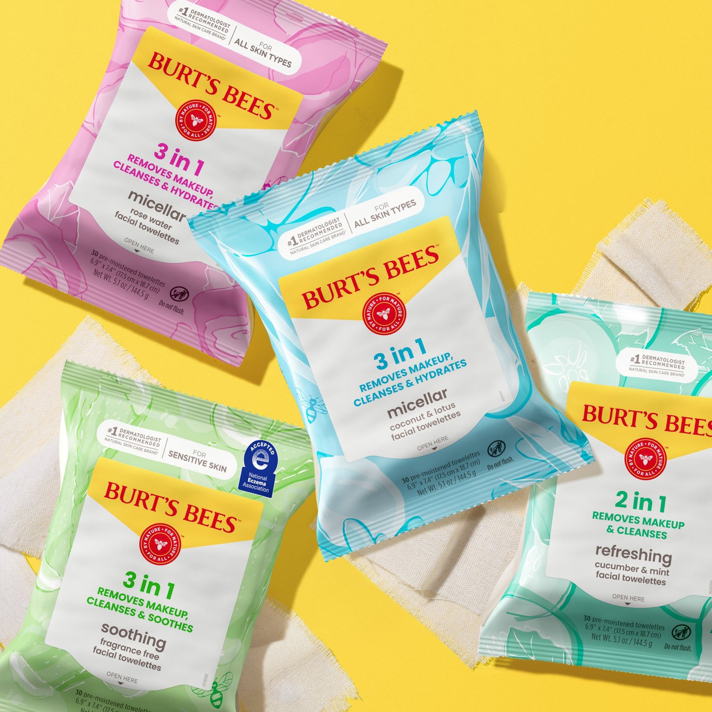 Burt's Bees Soothing Facial Towelettes - Fragrance Free