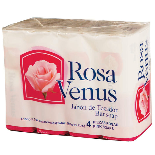 Rosa Venus Pink Bar Soap 4 pk