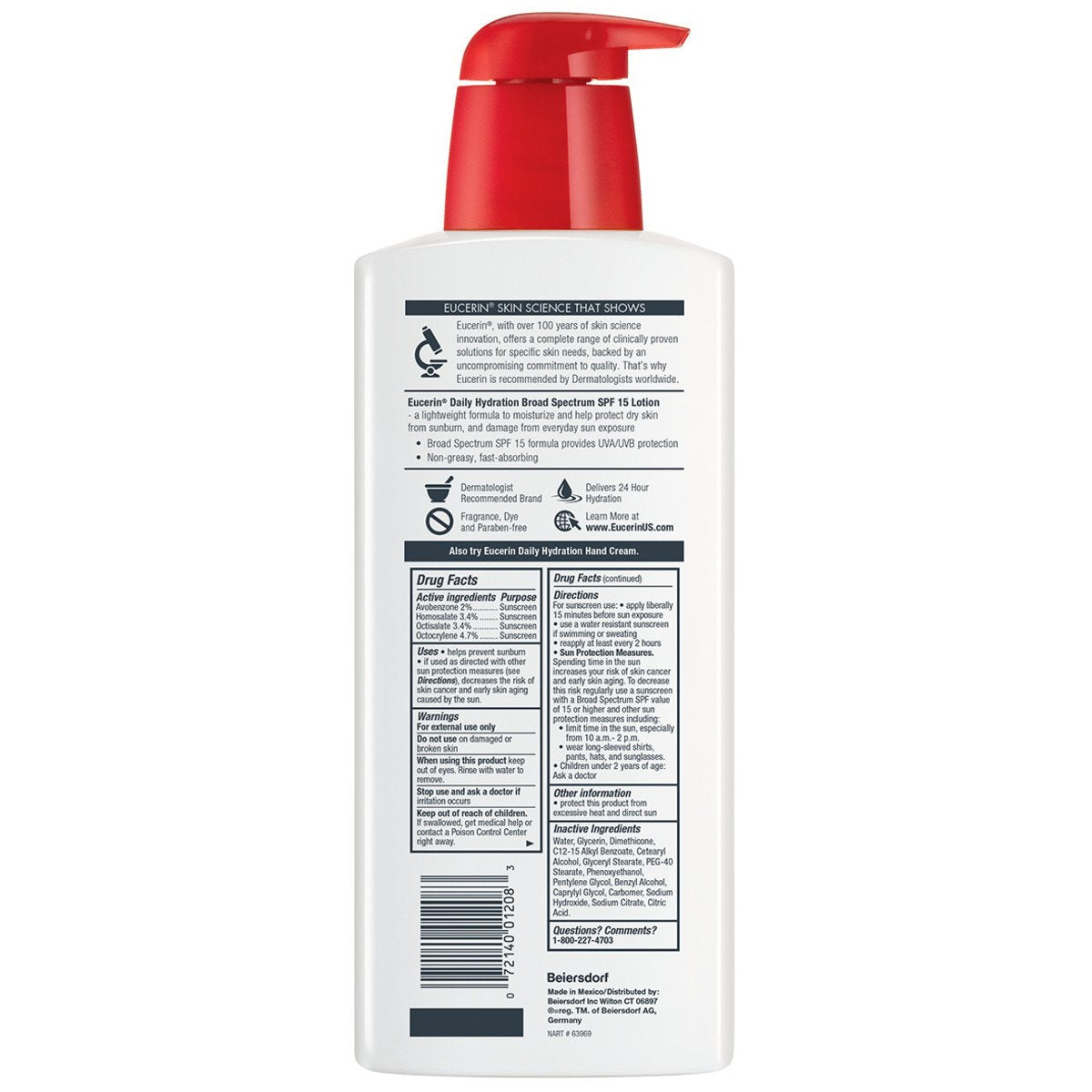 Eucerin Daily Hydration Broad Spectrum SPF 15 Body Lotion