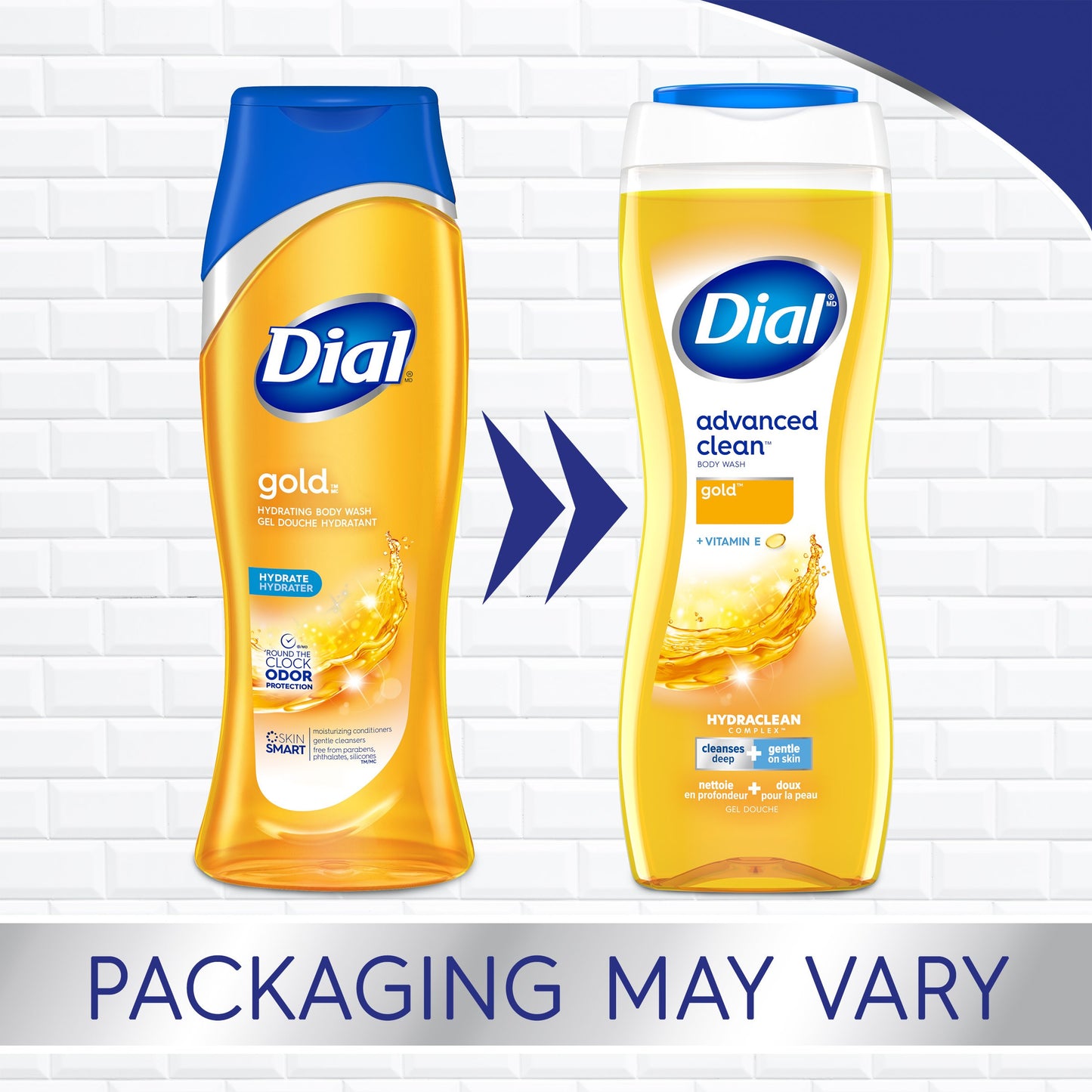 Dial Advanced Clean Body Wash with Vitamin E - Gold