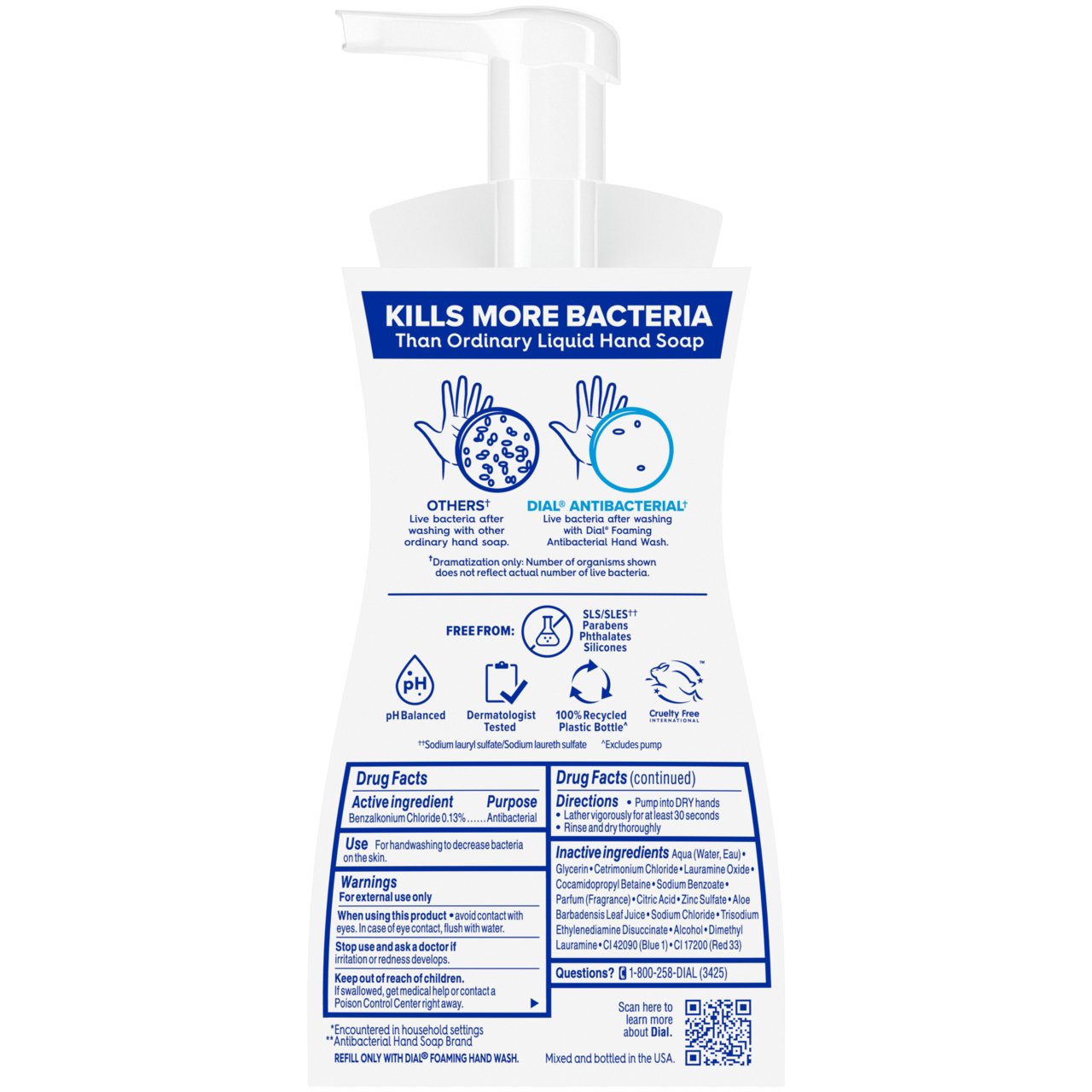 Dial Antibacterial Foaming Hand Wash - Coconut Water