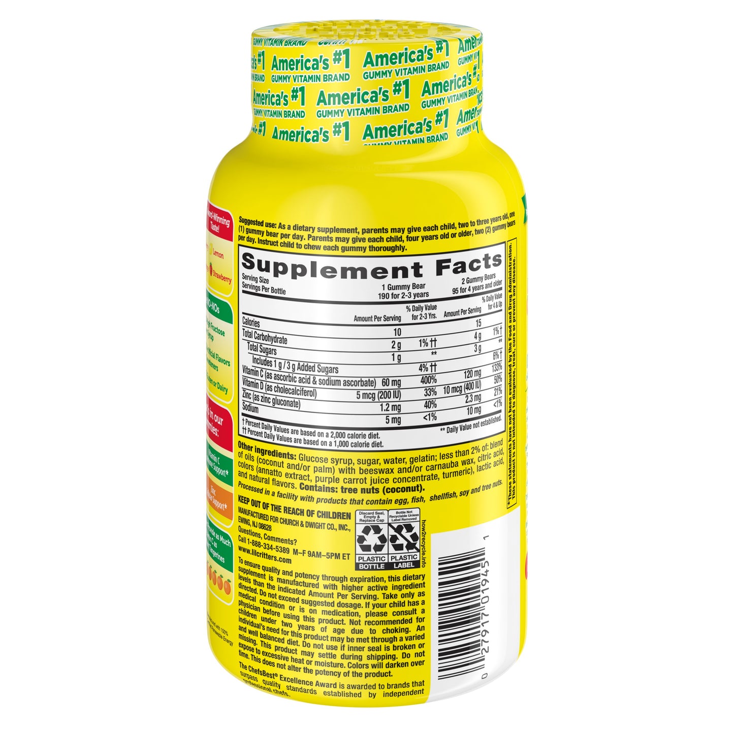 L'il Critters Immune C Plus Zinc & Vitamin D Gummies