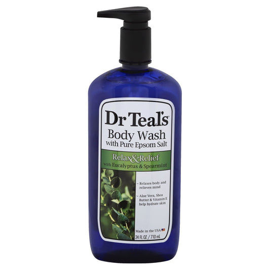 Dr Teal's Body Wash with Pure Epsom Salt - Relax & Relief Eucalyptus & Spearmint