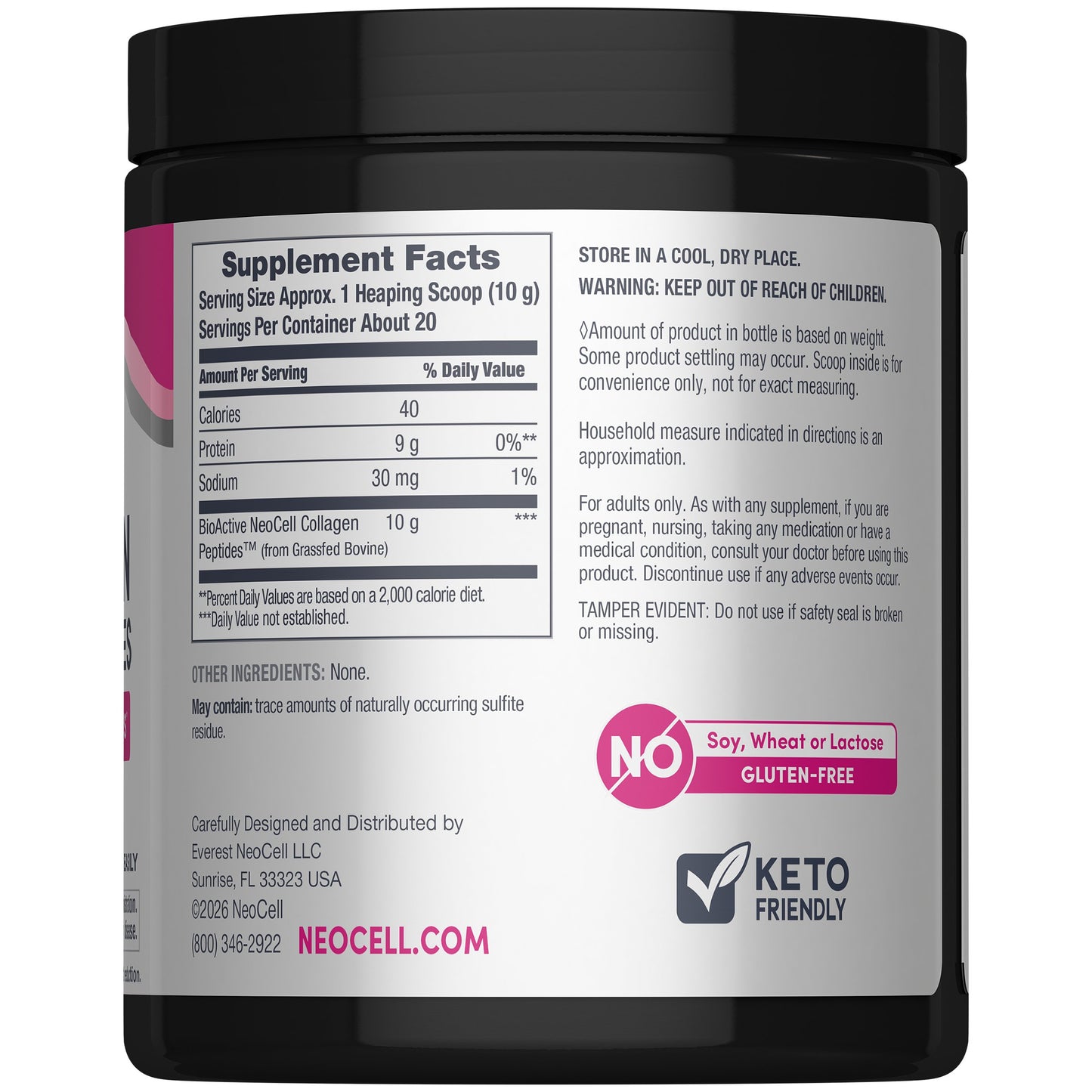 NeoCell Super Collagen Peptides Powder - Unflavored