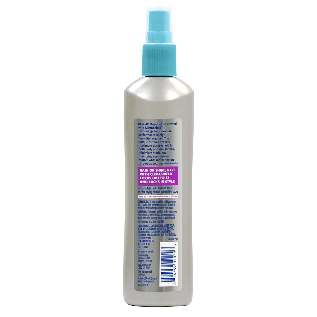 Rave 4X Mega Hold Unscented Hair Spray