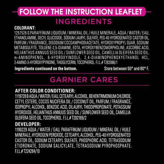 Garnier Olia Oil Powered Ammonia Free Permanent Hair Color 7.0 Dark Blonde