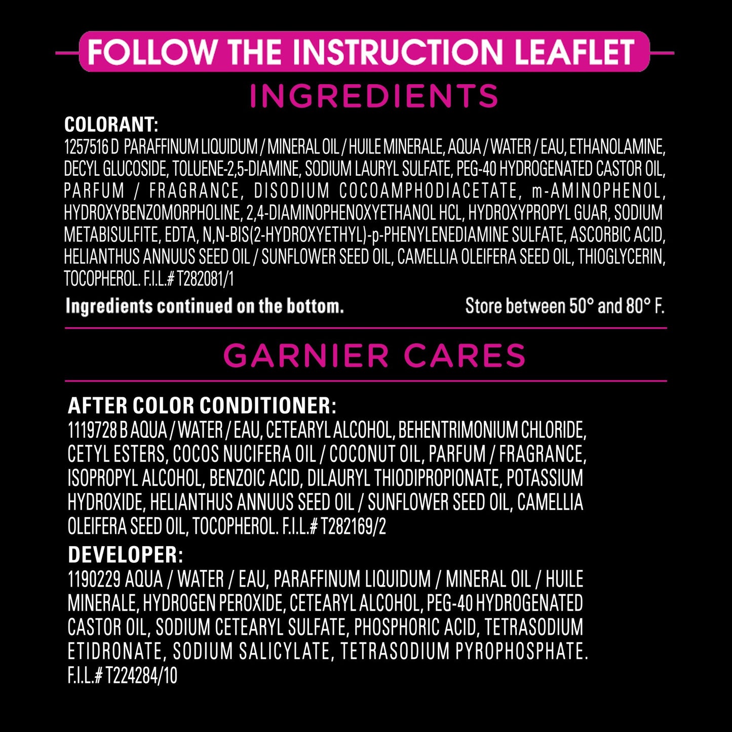 Garnier Olia Oil Powered Ammonia Free Permanent Hair Color 1.0 Black