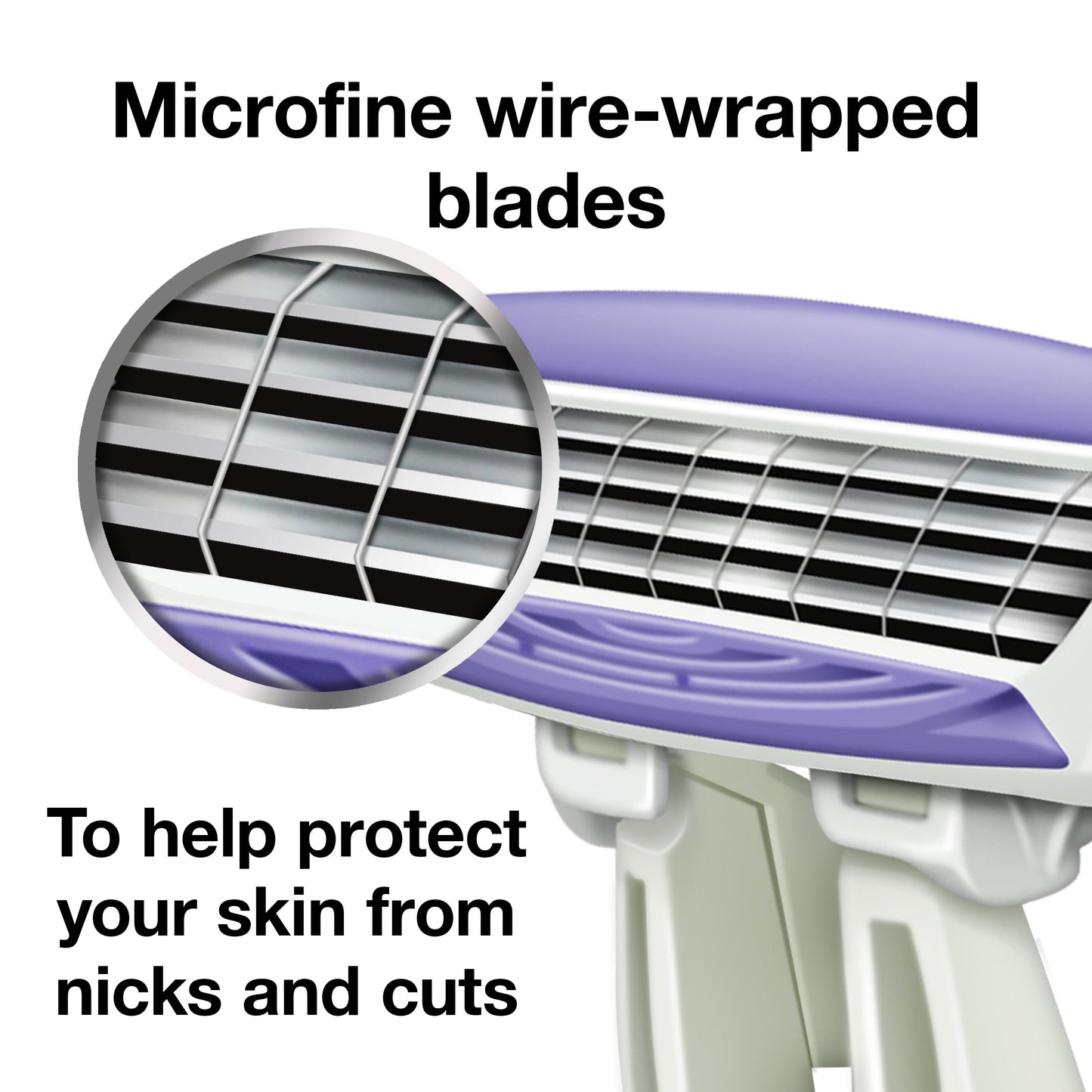 Hill Country Essentials Simply Silky 4 Women's Disposable Razors - Sensitive Skin