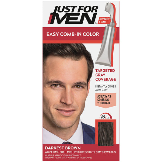 Just For Men Comb In Haircolor Darkest Brown A-50