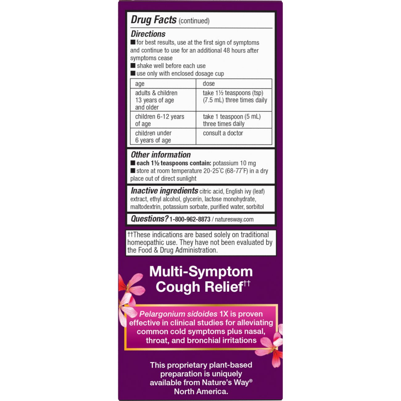 Nature's Way Umcka Non-Drowsy Cough Syrup