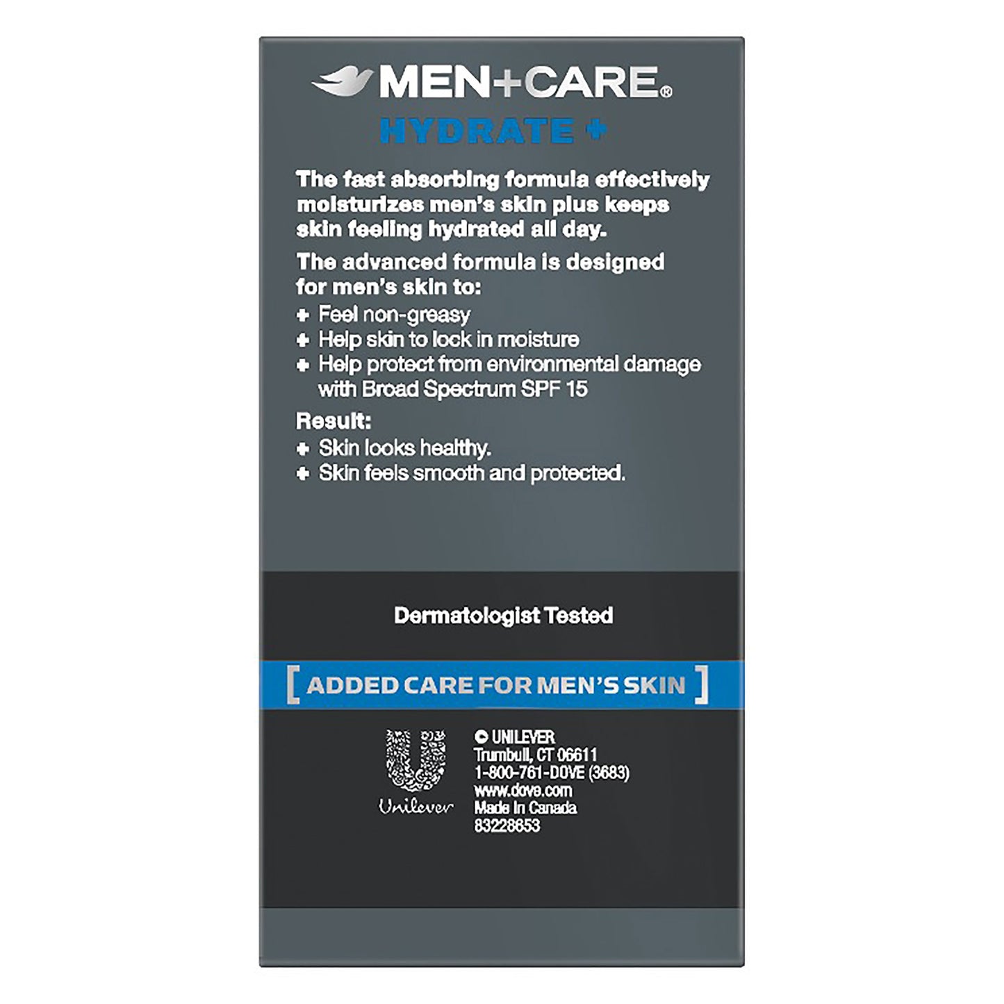 Dove Men+Care Hydrate+ Face Lotion