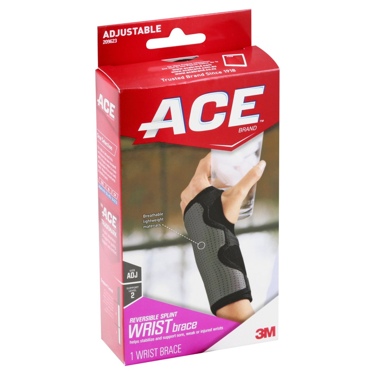 Ace Moderate-Stabilizing Adjustable Splint Wrist Brace