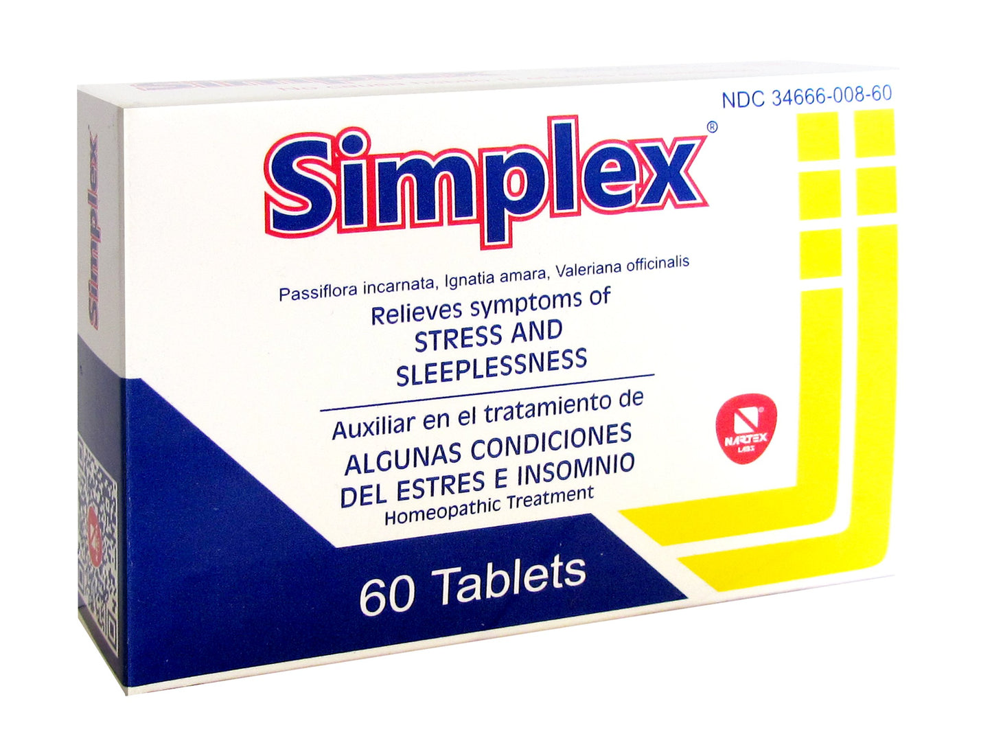 Simplex Homeopathic Stress & Sleeplessnes Relief Tablets