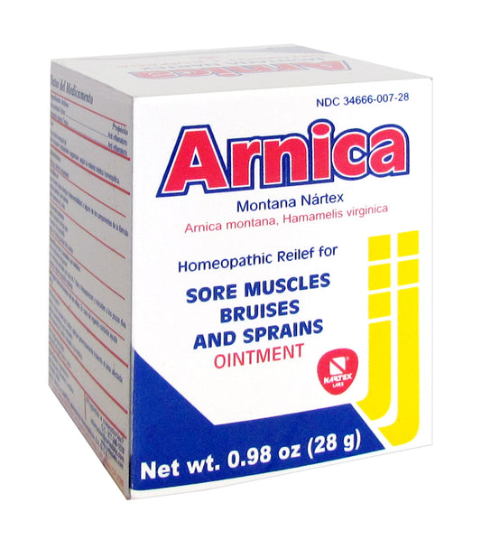 Arnica Homeopathic Relief For Sore Muscles, Bruises, And Sprains Ointment