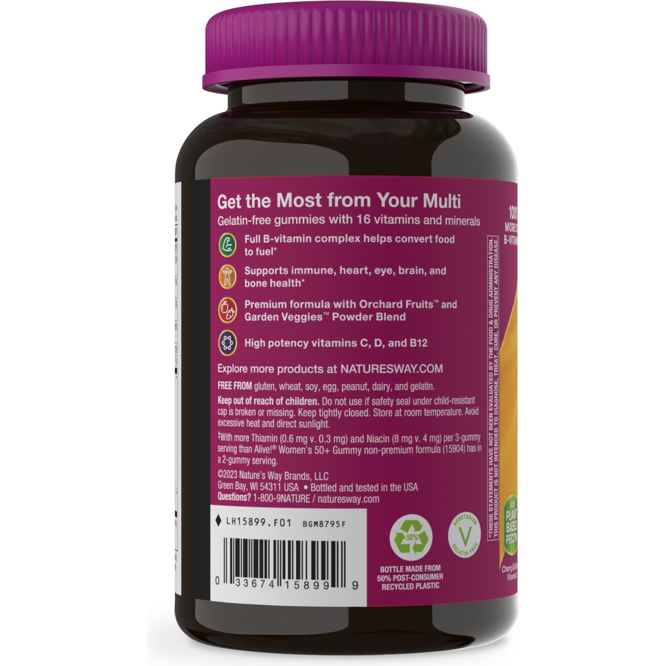 Nature's Way Alive! Women's 50+ Multivitamin Gummies