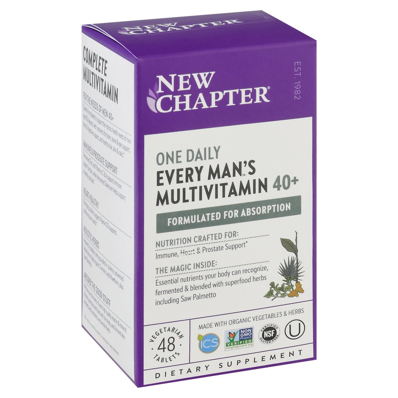 New Chapter Every Man's Every Man One Daily Multivitamin 40+