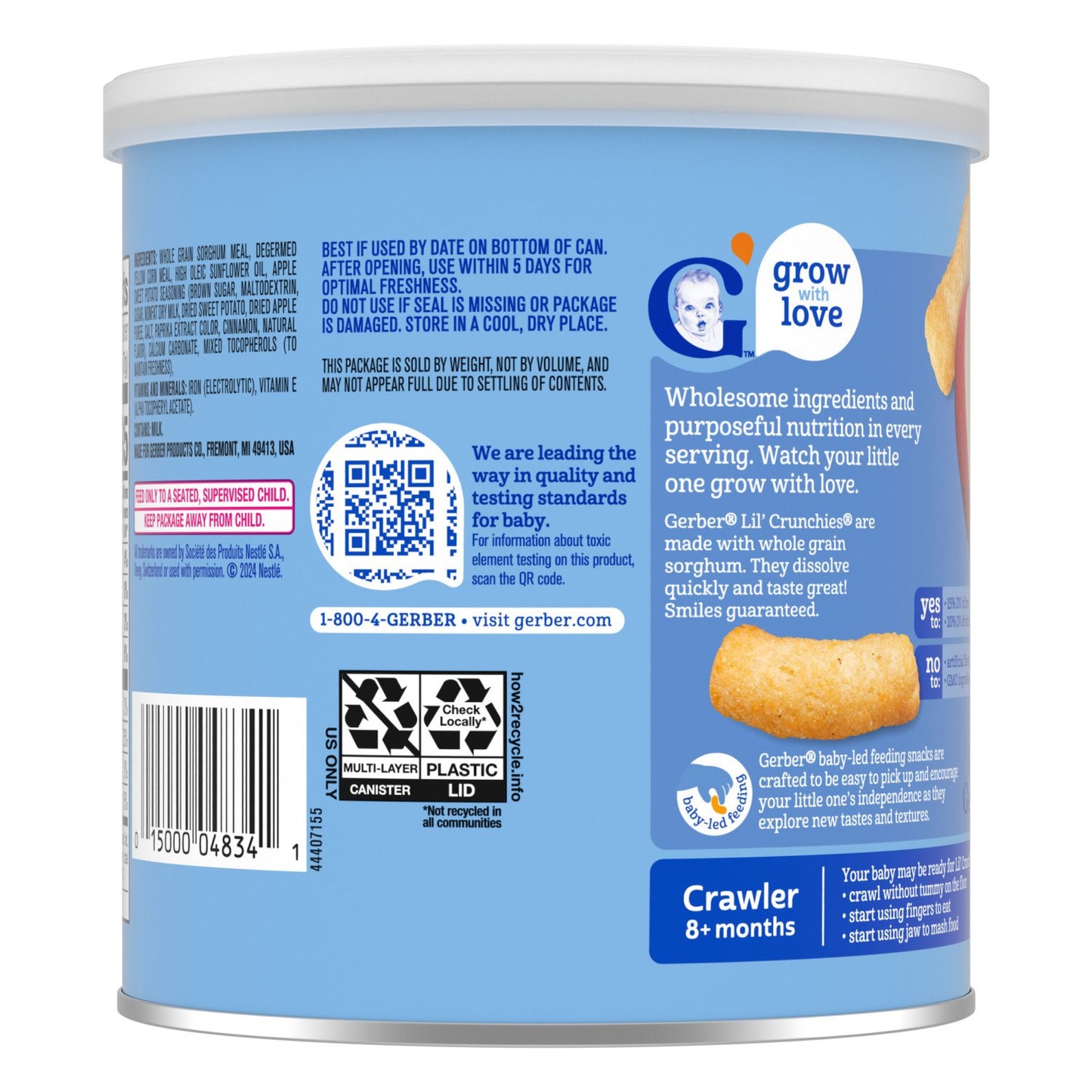 Gerber Snacks for Baby Lil Crunchies - Apple Sweet Potato