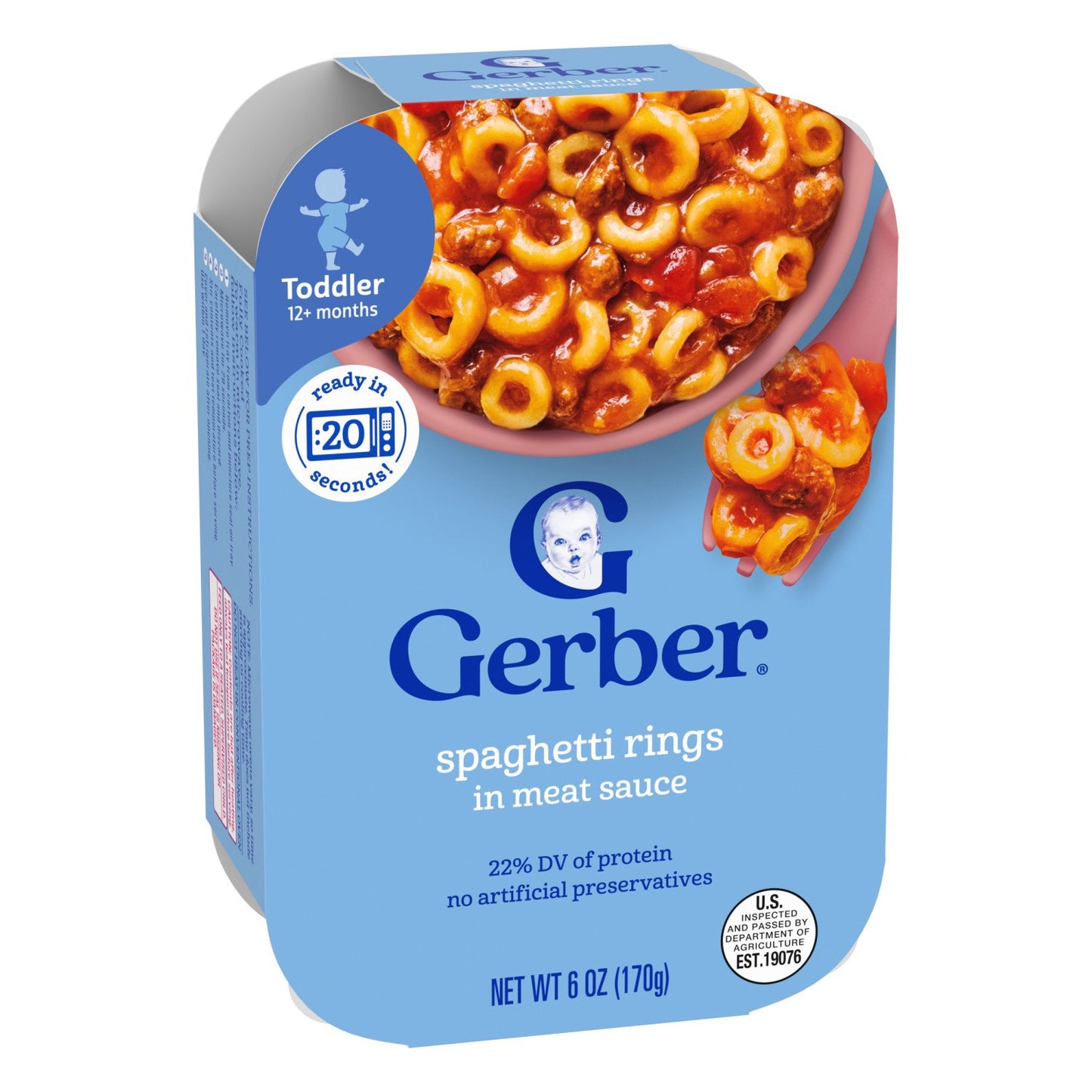 Gerber Mealtime for Toddler - Spaghetti Rings in Meat Sauce