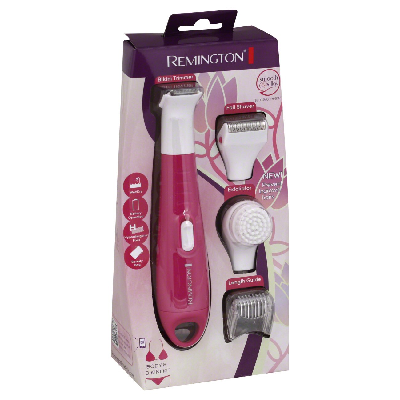 Remington Smooth & Silky Trimmer/Shaver Body and Bikini Kit
