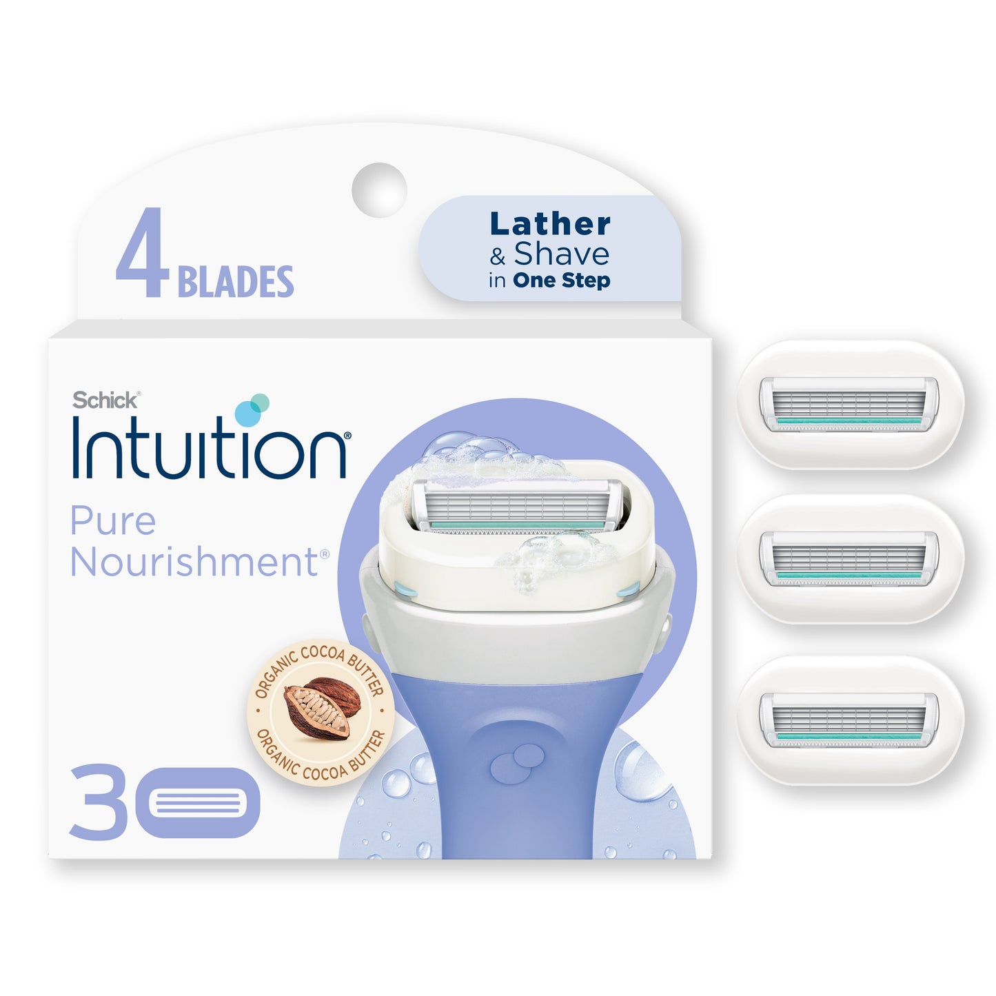Schick Intuition Pure Nourishment with Shea Butter Women's Razor Blades Refills