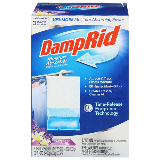 DampRid Moisture Absorber Hanging Bags - Lavender Vanilla