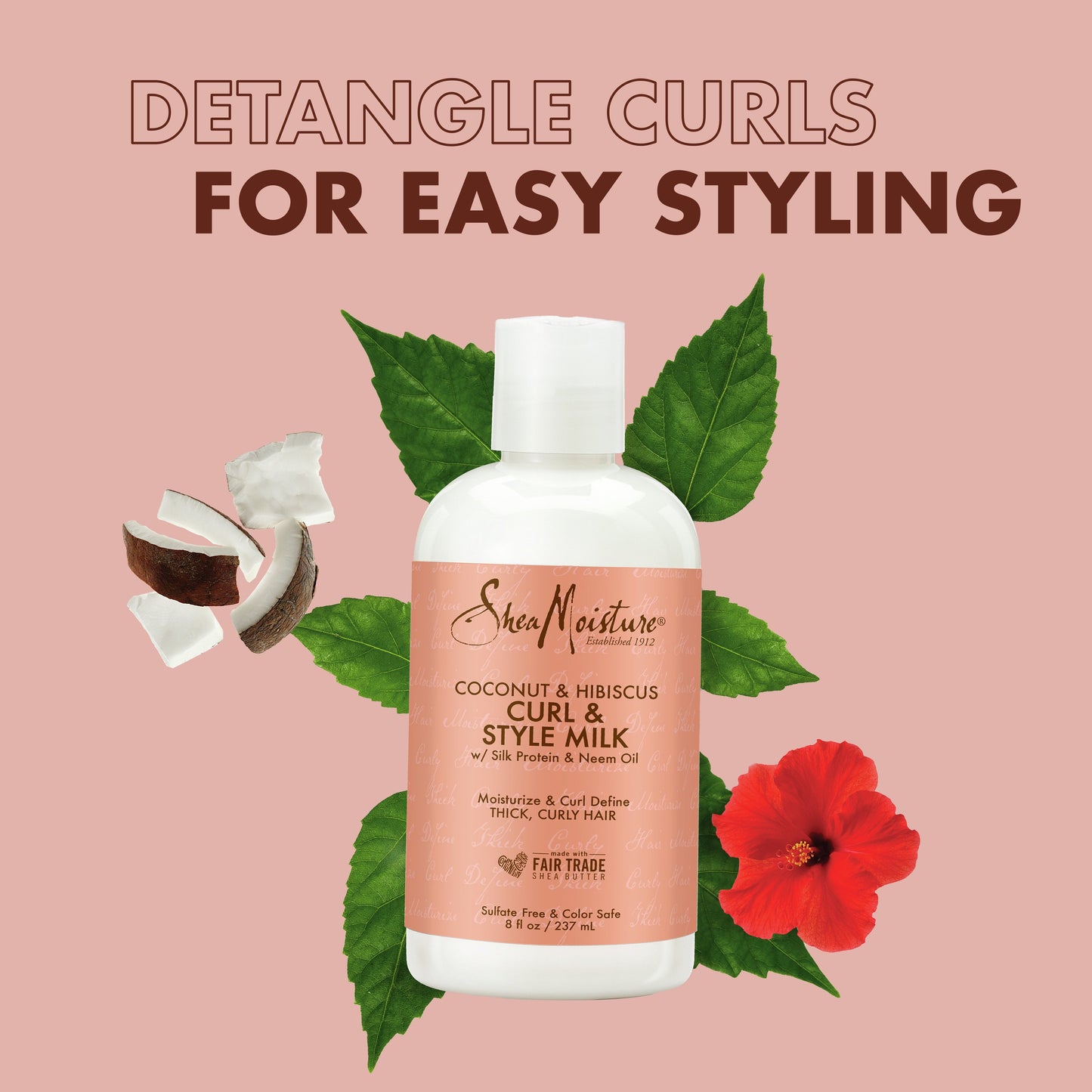 SheaMoisture Coconut & Hibiscus Curl & Style Milk