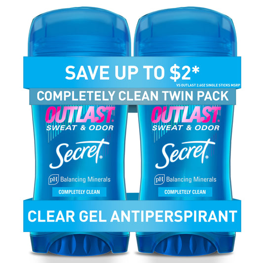 Secret Outlast 72 Hr Gel Antiperspirant Deodorant - Clean