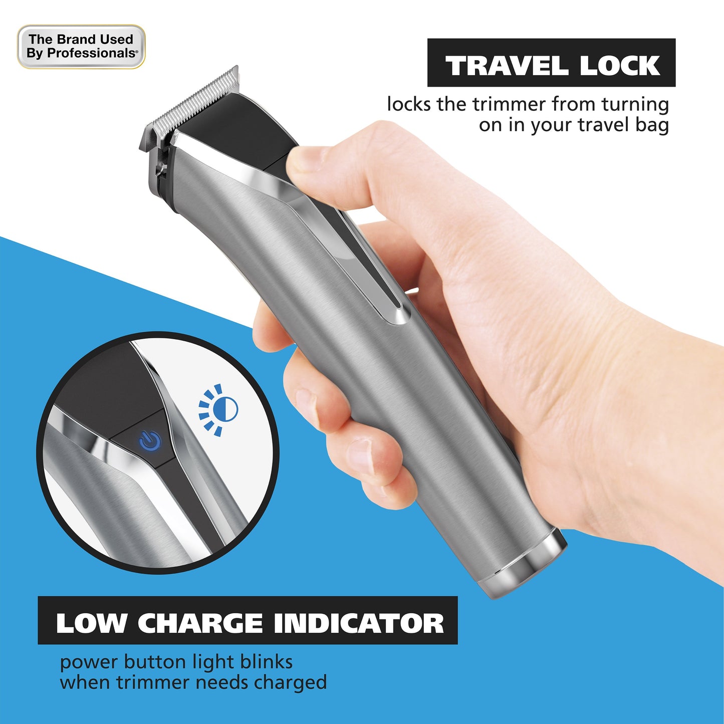 Wahl Stainless Steel Lithium-Ion+ Trimmer