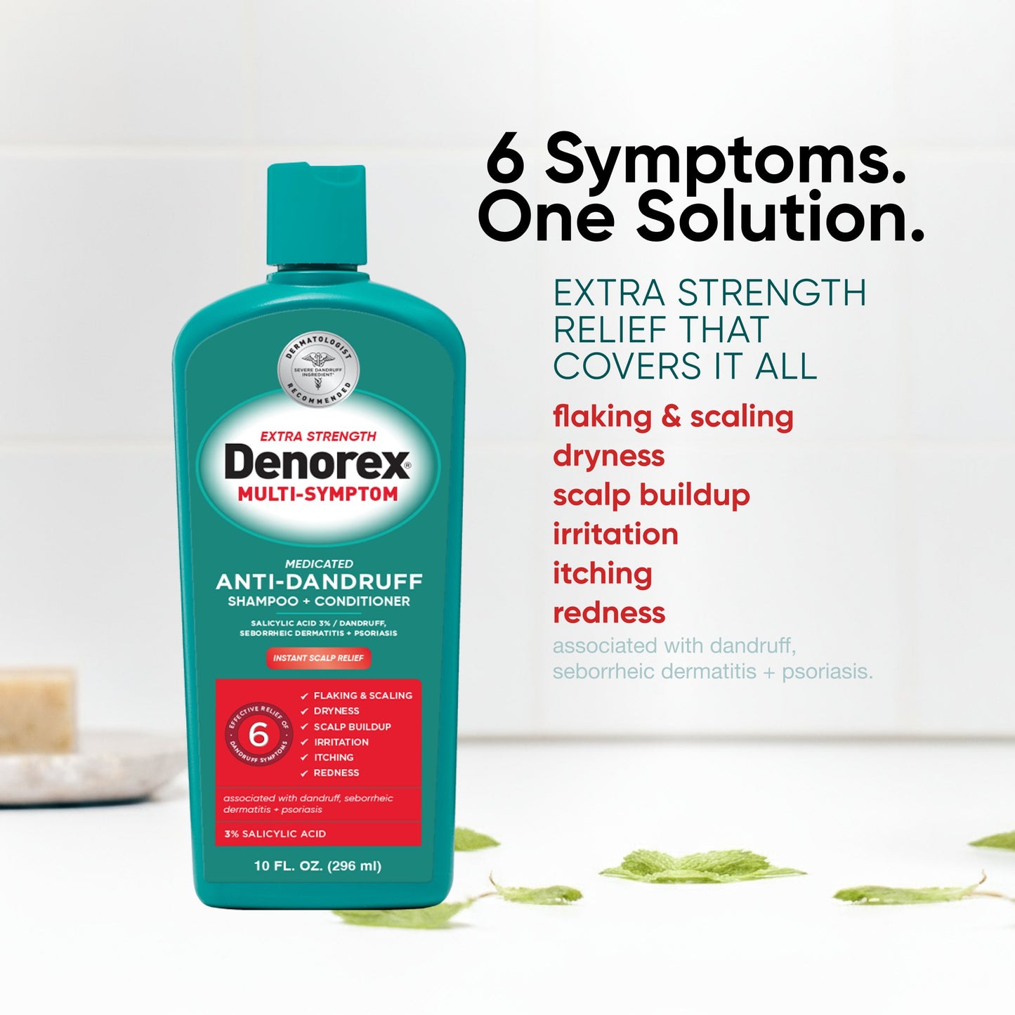 Denorex Extra Strength, Multi-Symptom Medicated Anti-Dandruff Shampoo + Conditioner