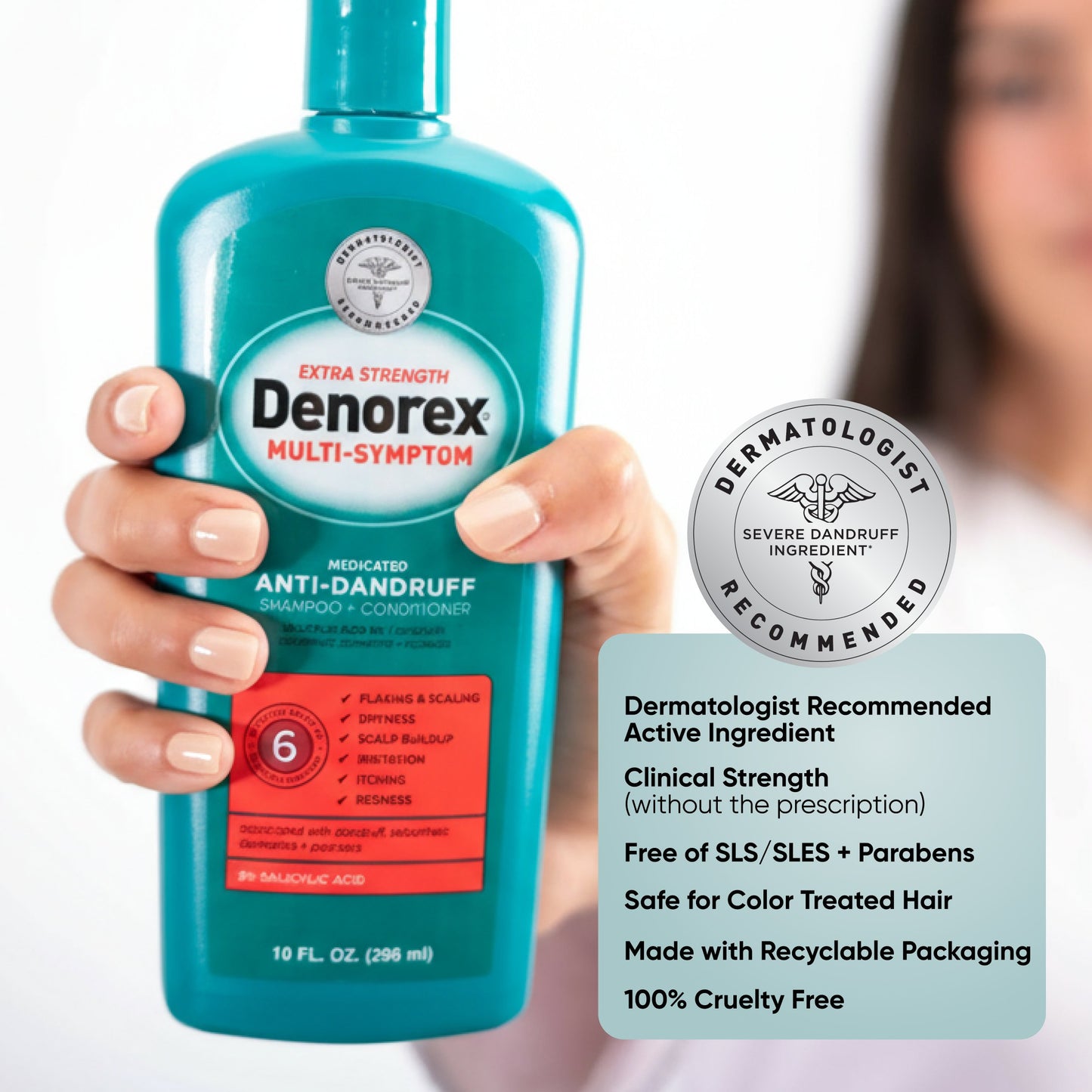 Denorex Extra Strength, Multi-Symptom Medicated Anti-Dandruff Shampoo + Conditioner