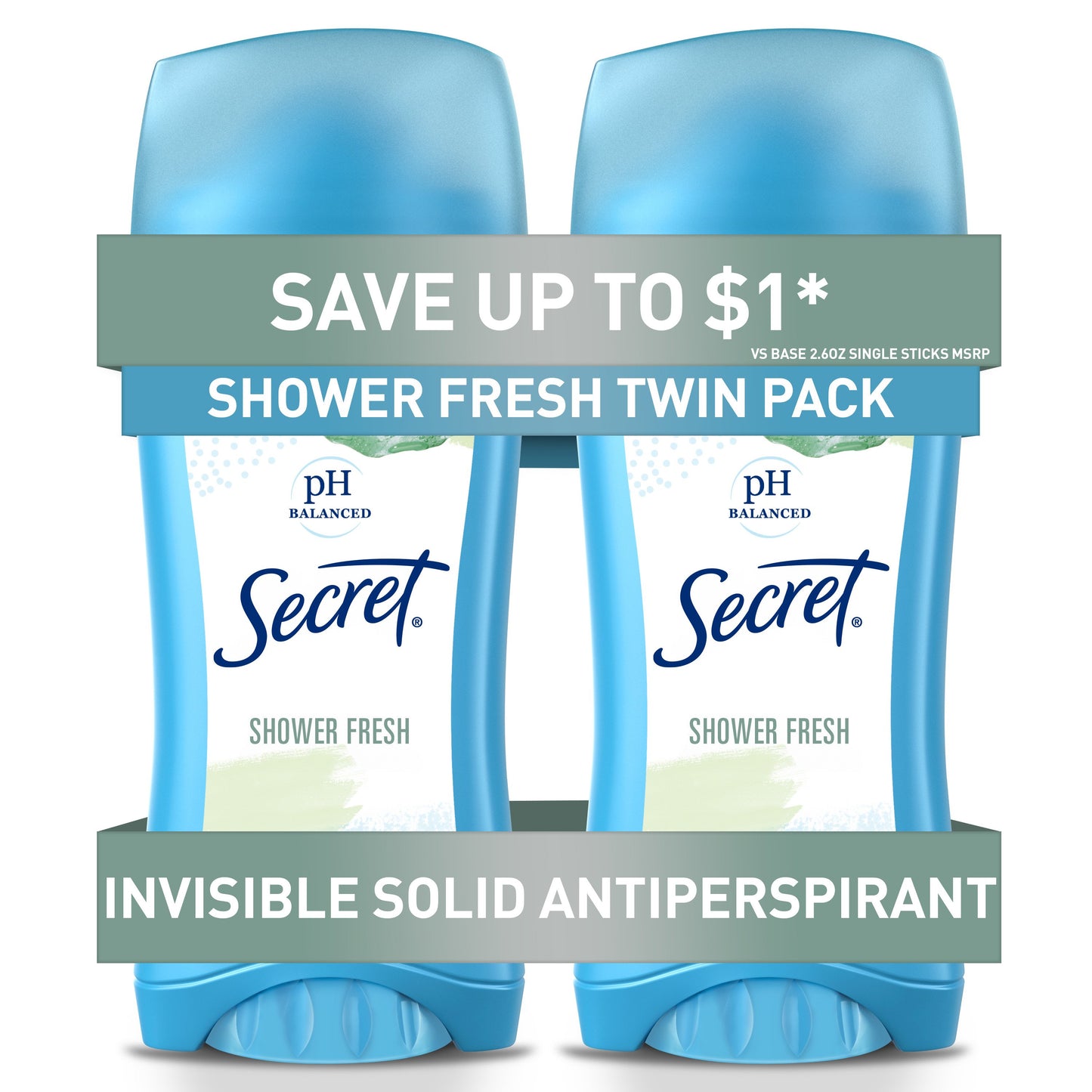 Secret Invisible Solid Antiperspirant Deodorant - Shower Fresh